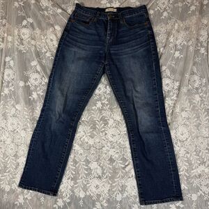 Madewell Cruiser Straight Jeans – Size 26 | Dark Indigo Wash | Copper Hardware